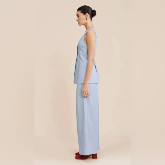 Posse Lorenzo Vest and Parker Trousers Set, M, Silver Blue - Picture 8 of 11